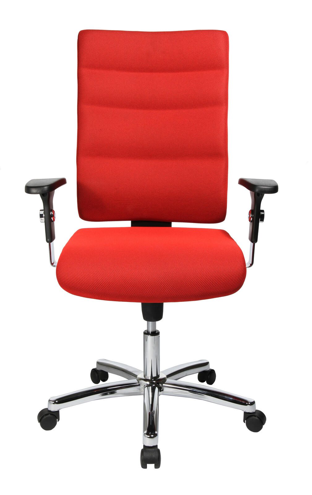Bürostuhl Unni Med Deluxe rot, Gestell chrom