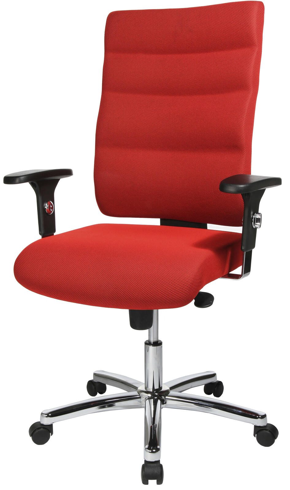 Bürostuhl Unni Med Deluxe rot, Gestell chrom