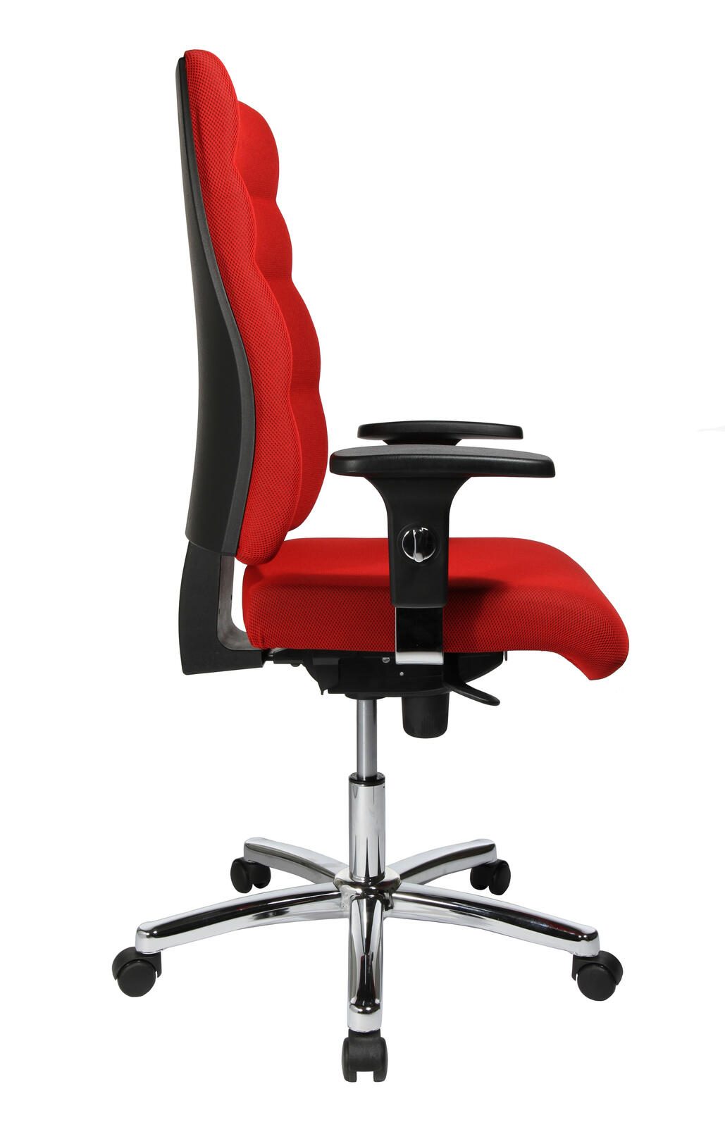 Bürostuhl Unni Med Deluxe rot, Gestell chrom