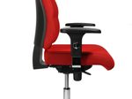 Bürostuhl Unni Med Deluxe rot, Gestell chrom