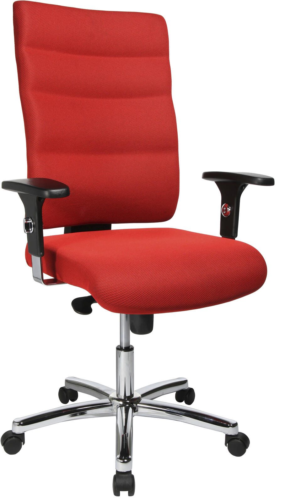 Bürostuhl Unni Med Deluxe rot, Gestell chrom