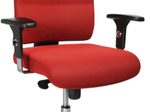 Bürostuhl Unni Med Deluxe rot, Gestell chrom