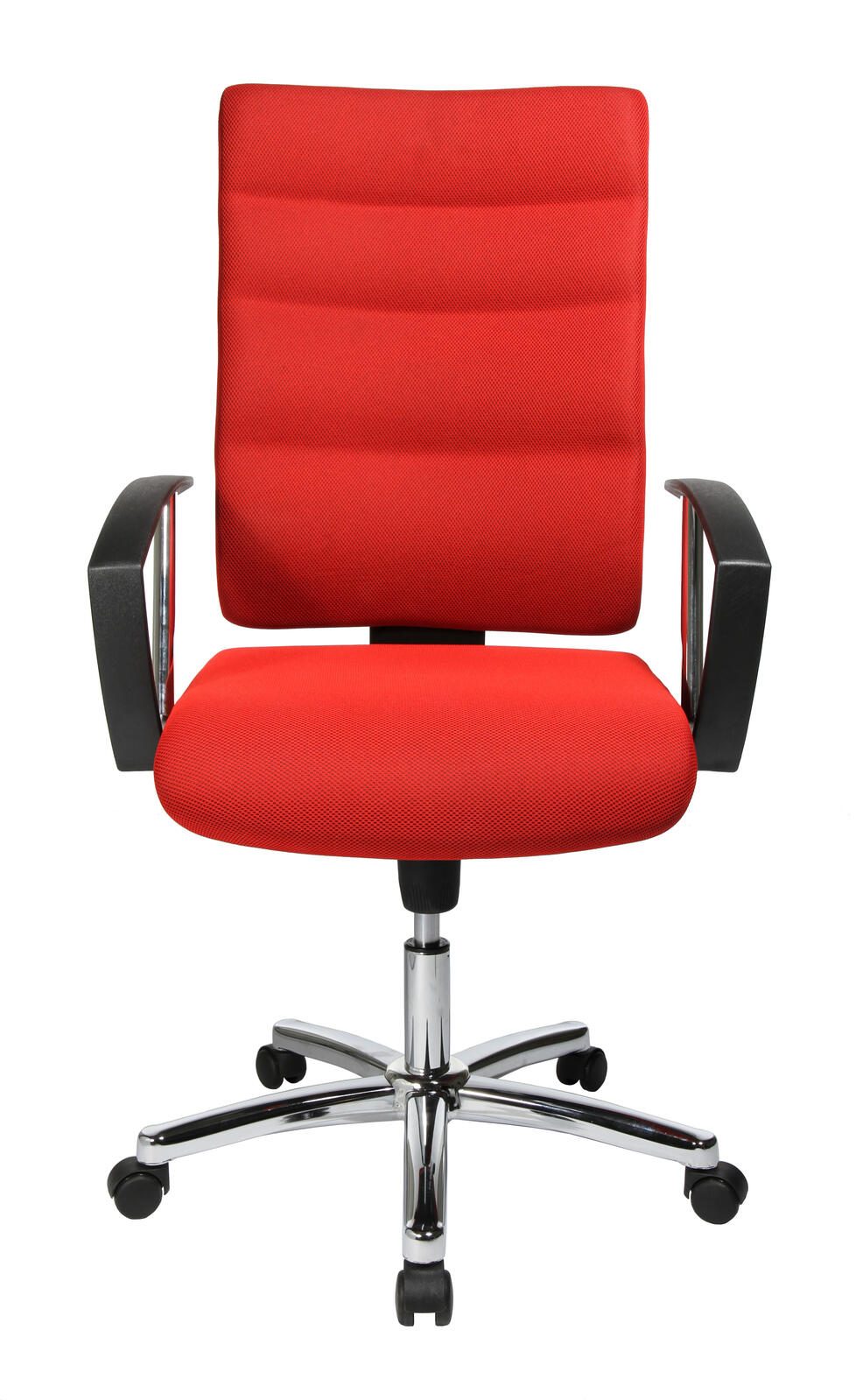 Bürostuhl Unni Med Deluxe rot, Gestell chrom