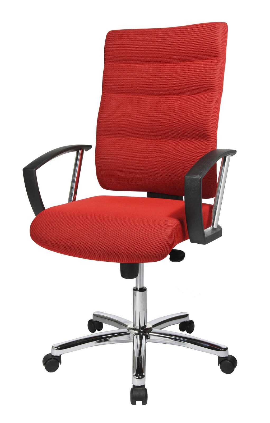 Bürostuhl Unni Med Deluxe rot, Gestell chrom