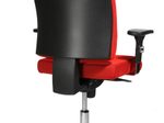 Bürostuhl Unni Med Deluxe rot, Gestell chrom