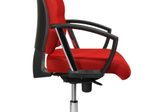 Bürostuhl Unni Med Deluxe rot, Gestell chrom