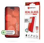 DISPLEX Panzerglas + Schutzhülle für Apple iPhone 15 Pro 