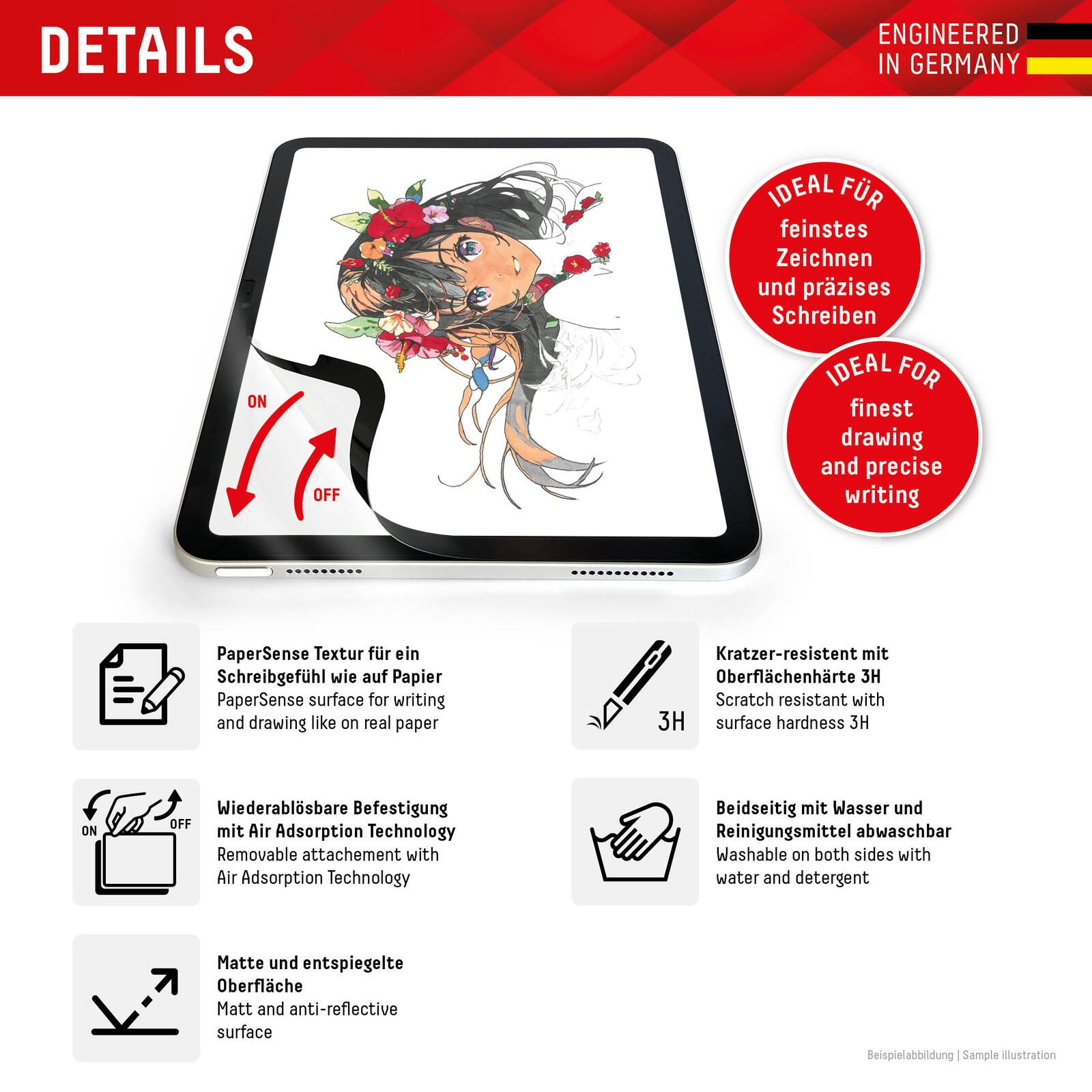 DISPLEX TABLET PAPERSENSE für iPad Pro 12,9'' (3./4./5./6. Gen.)