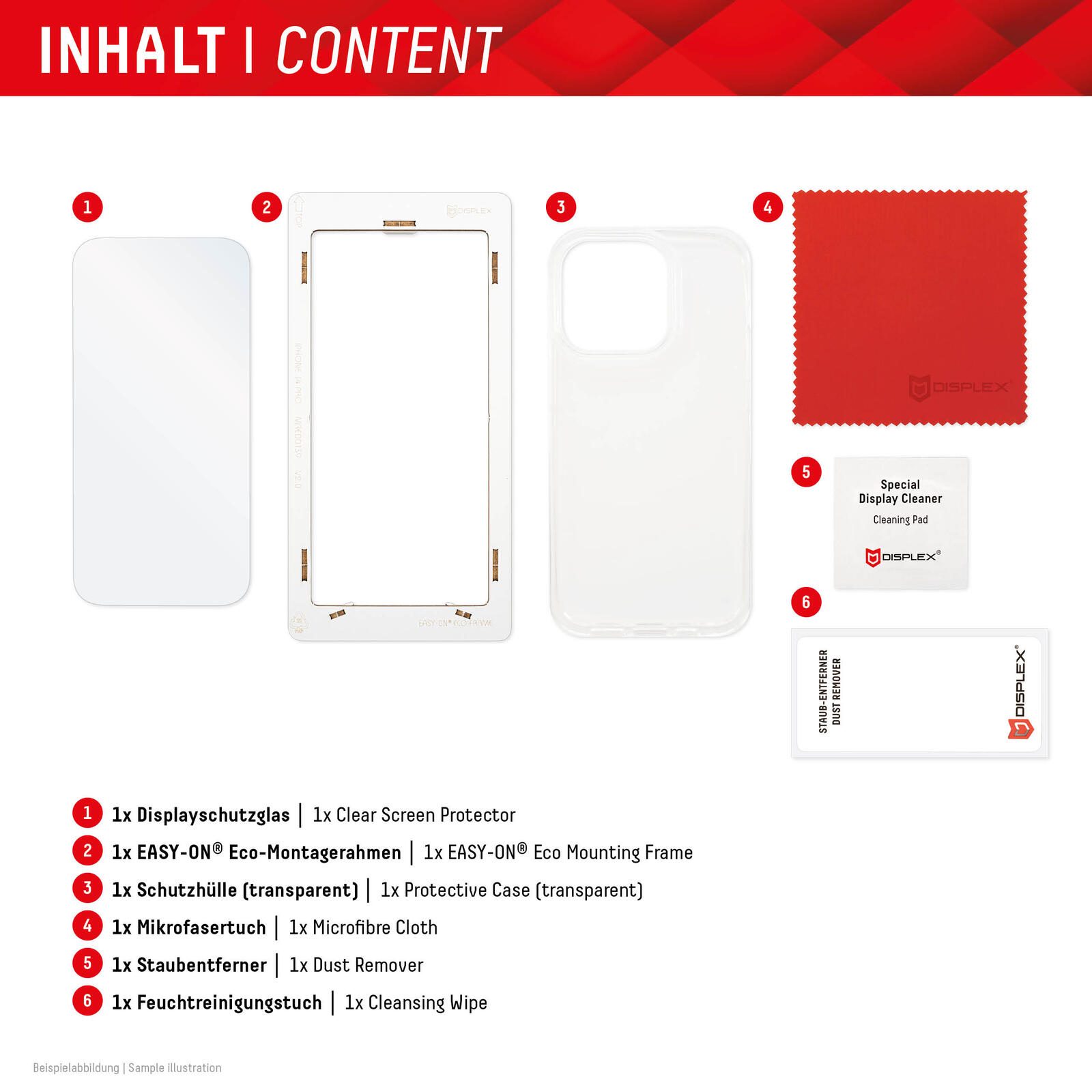 DISPLEX Panzerglas + Schutzhülle für Google Pixel 8 Pro
