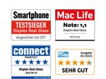 DISPLEX Panzerglas (10H, 2D) für Samsung Galaxy A72, Eco-Montagerahmen, kratzer-resistent