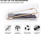 DISPLEX Panzerglas (10H, 2D) für Samsung Galaxy A72, Eco-Montagerahmen, kratzer-resistent