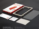 DISPLEX Panzerglas (10H, 2D) für Samsung Galaxy A72, Eco-Montagerahmen, kratzer-resistent