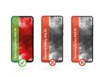 DISPLEX Panzerglas + Schutzhülle für Samsung Galaxy A54 5G, Eco-Montagerahmen, kratzer-resistent