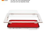 DISPLEX Panzerglas (10H, 2D) für Samsung Galaxy S23 FE, Eco-Montagerahmen, kratzer-resistent