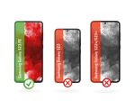 DISPLEX Panzerglas (10H, 2D) für Samsung Galaxy S23 FE, Eco-Montagerahmen, kratzer-resistent
