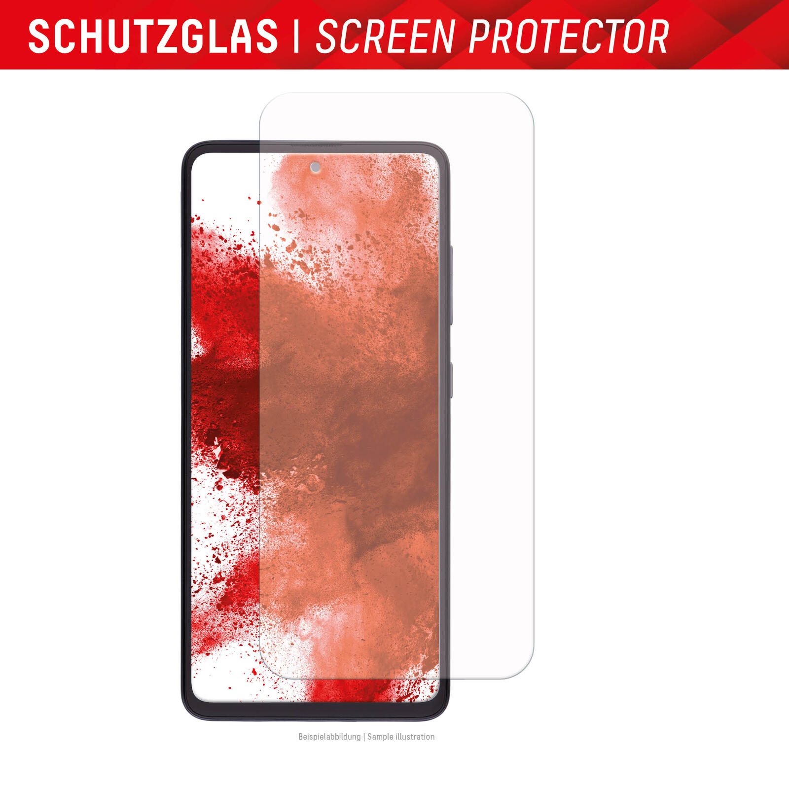 DISPLEX Panzerglas (10H, 2D) für Samsung Galaxy S23 FE, Eco-Montagerahmen, kratzer-resistent