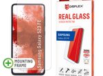 DISPLEX Panzerglas (10H, 2D) für Samsung Galaxy S23 FE, Eco-Montagerahmen, kratzer-resistent