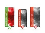 DISPLEX Panzerglas + Schutzhülle für Samsung Galaxy S23 FE, Eco-Montagerahmen, kratzer-resistent