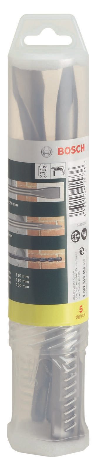BOSCH Meißel- und Bohrer-Set 5-teilig