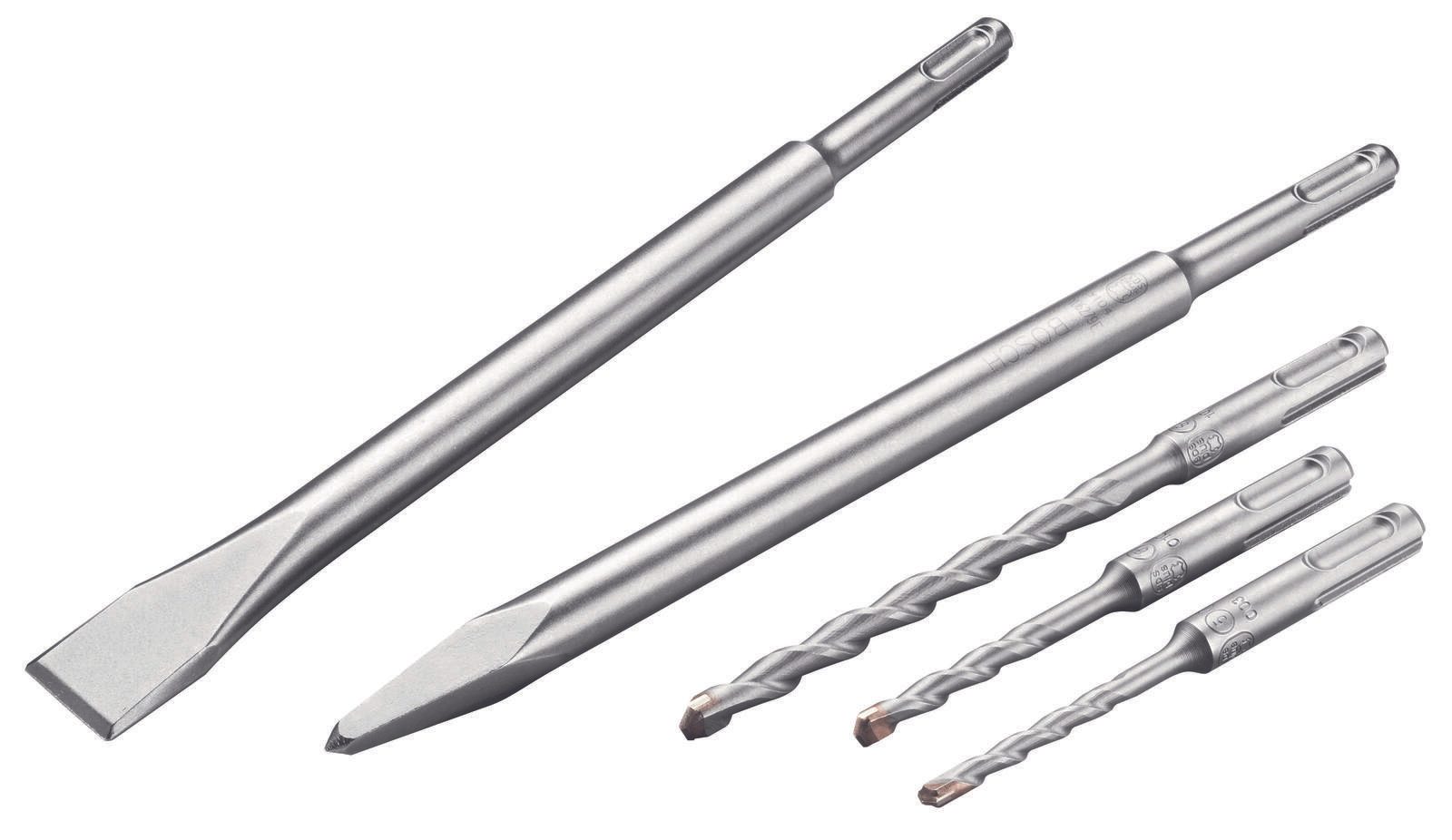 BOSCH Meißel- und Bohrer-Set 5-teilig