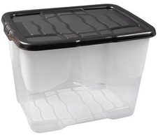 cep Aufbewahrungsbox Curve 10,0 l - 28,0 x 35,0 x 16,0 cm transparent, schwarz