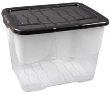 cep Aufbewahrungsbox Curve 24,0 l - 30,0 x 40,0 x 28,0 cm transparent, schwarz