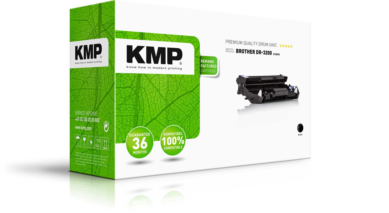 KMP Trommel B-DR18 schwarz kompatibel zu brother DR-3200