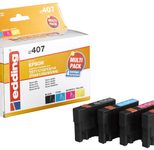 edding Druckerpatronen EDD-407 schwarz, cyan, magenta, gelb kompatibel zu EPSON T0715, 4er-Set