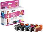 edding Druckerpatronen EDD-501 2x schwarz, cyan, magenta, gelb kompatibel zu Canon PGI-525 BK, CLI-526 BK/C/M/Y, 5er-Set