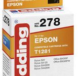 edding Druckerpatrone EDD-278 schwarz kompatibel zu EPSON T1281M