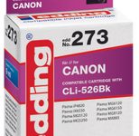 edding Druckerpatrone EDD-273 schwarz kompatibel zu Canon CLI-526 BK