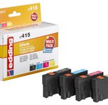 edding Druckerpatronen EDD-415 schwarz, cyan, magenta, gelb kompatibel zu EPSON T1295L, 4er-Set