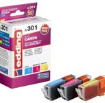 edding Druckerpatronen EDD-301 cyan, magenta, gelb kompatibel zu Canon CLI-526 C/M/Y, 3er-Set