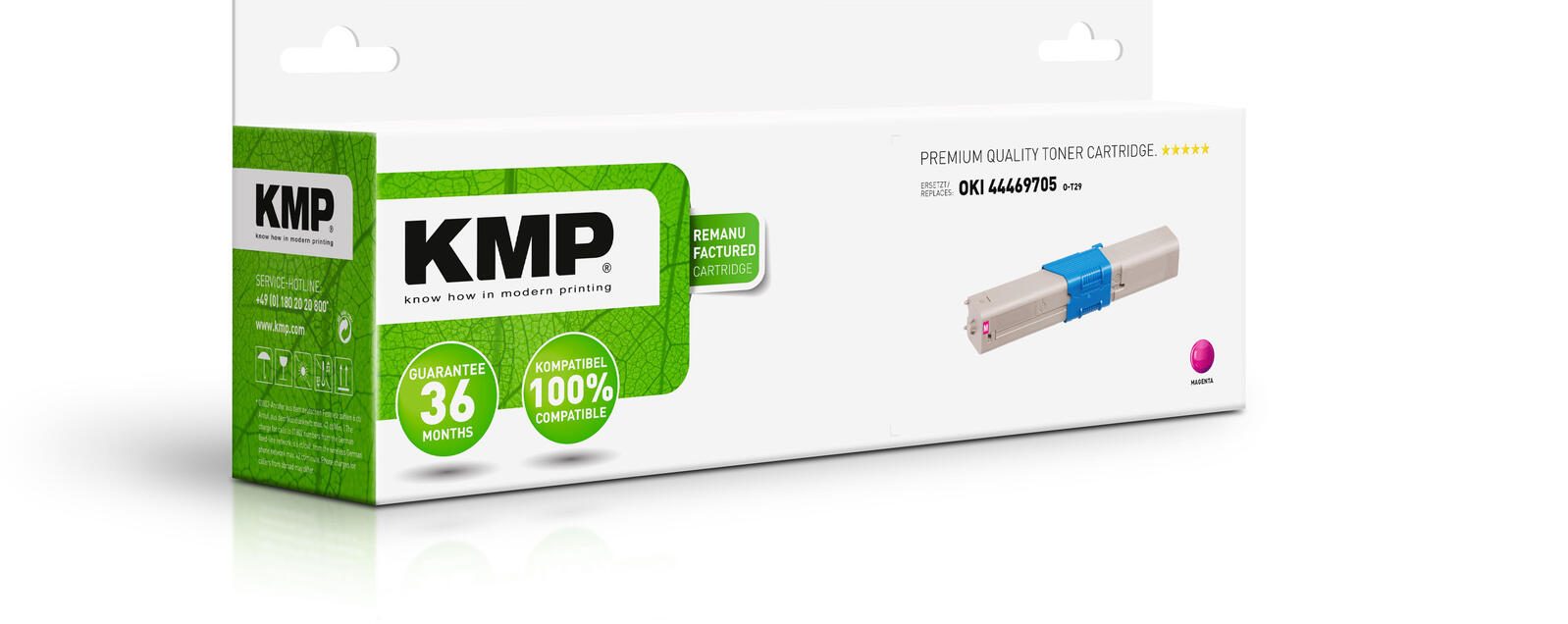 KMP Toner O-T29 magenta kompatibel zu OKI 44469705
