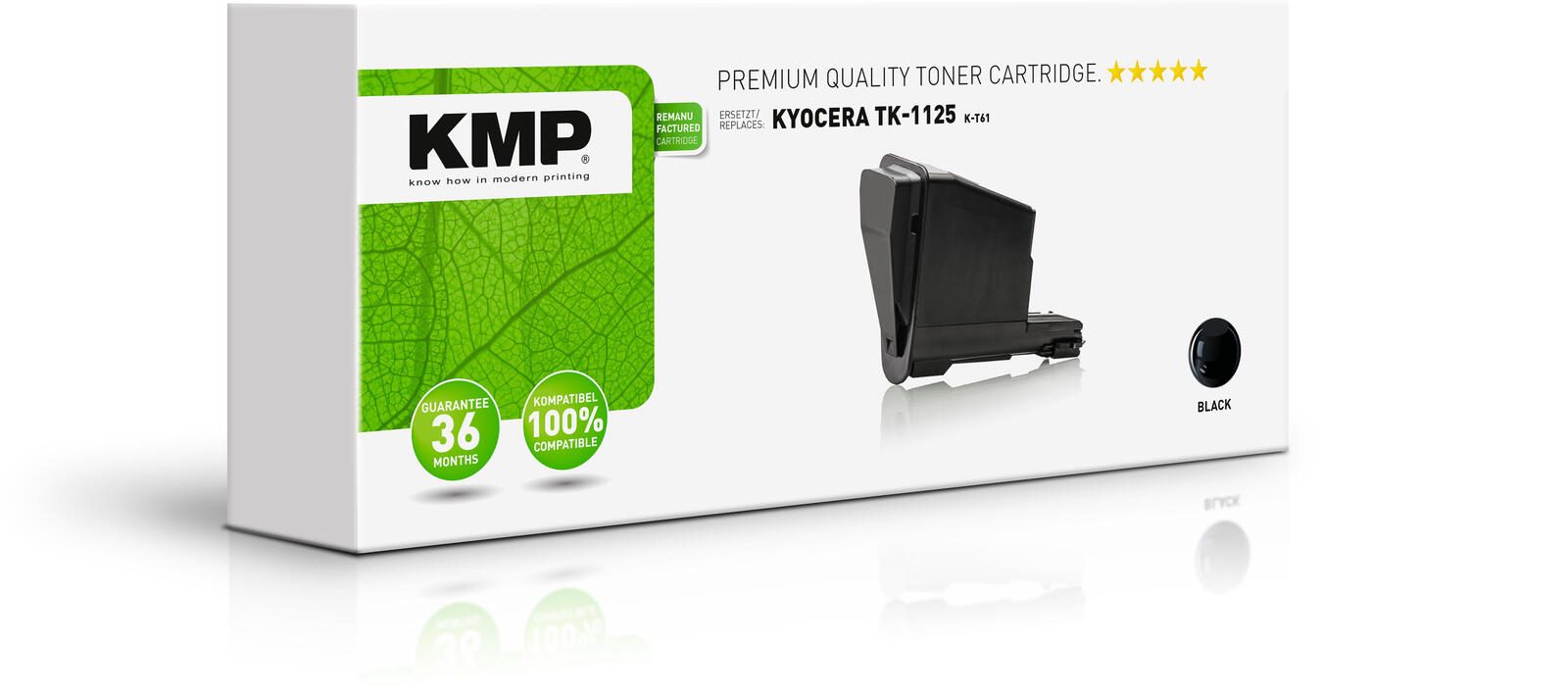 KMP Toner K-T61 schwarz kompatibel zu Kyocera TK-1125