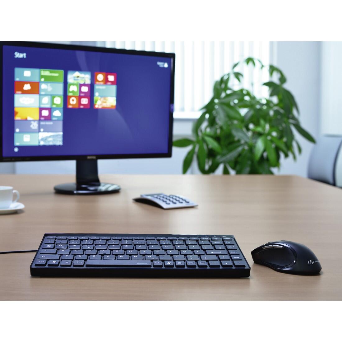 Hama Tastatur kabelgebunden Slimline SL720 schwarz