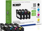 KMP Druckerpatrone E154V schwarz, cyan, magenta, gelb kompatibel zu EPSON 16 / T1626, 4er-Set