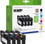 KMP Druckerpatrone E154V schwarz, cyan, magenta, gelb kompatibel zu EPSON 16 / T1626, 4er-Set
