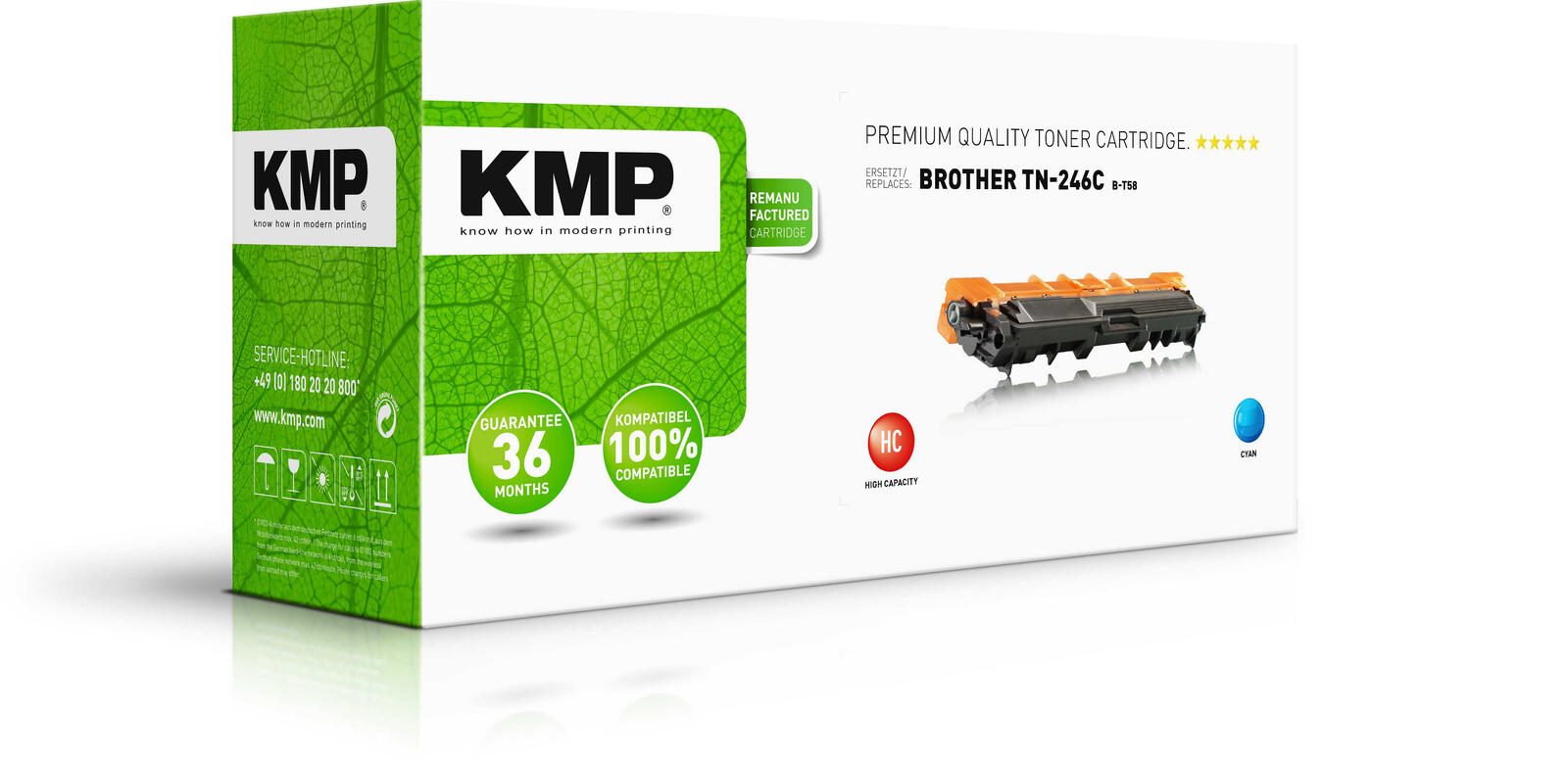 KMP Toner B-T58 cyan kompatibel zu brother TN-246C