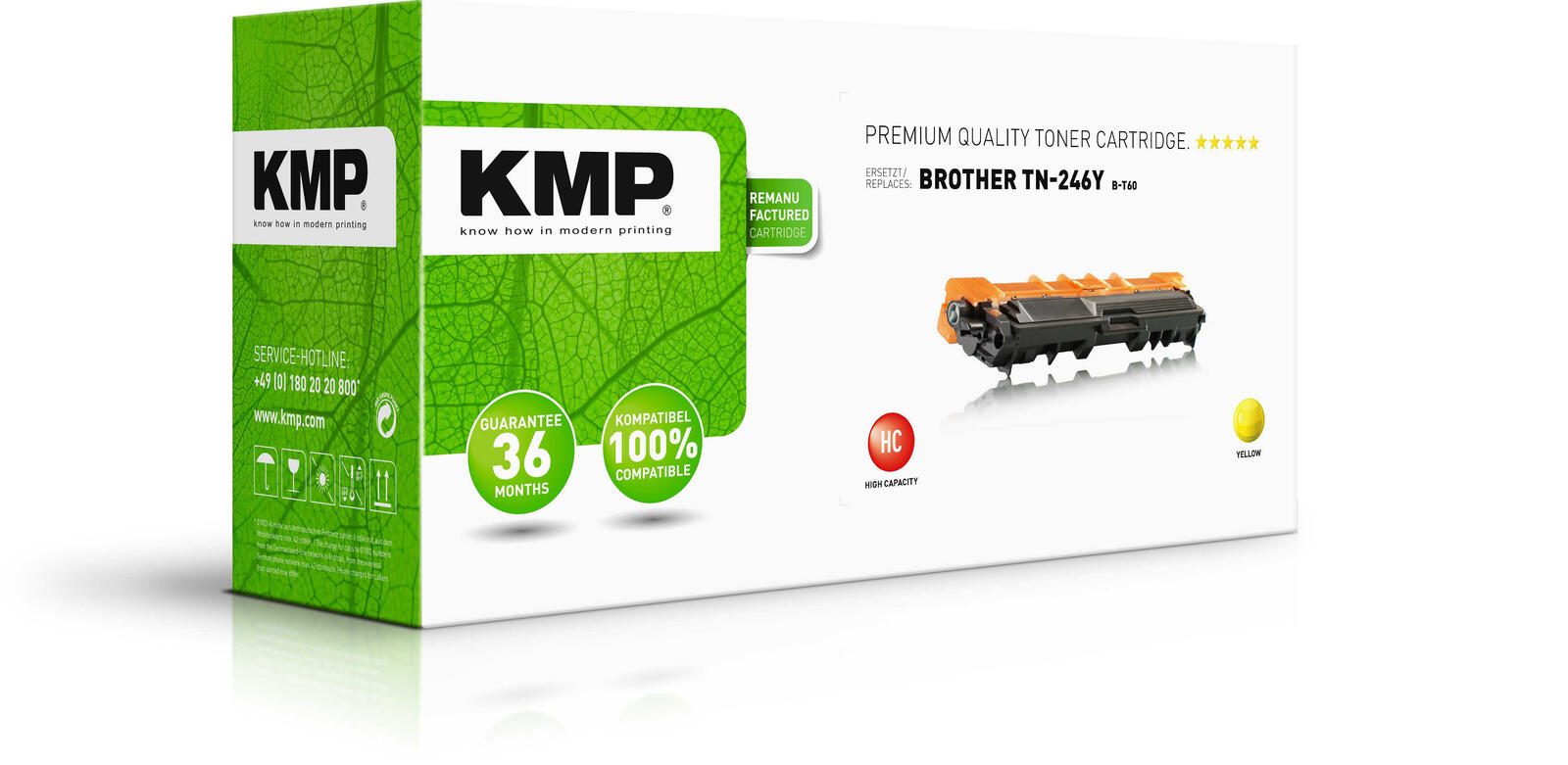 KMP Toner B-T60 gelb kompatibel zu brother TN-246Y