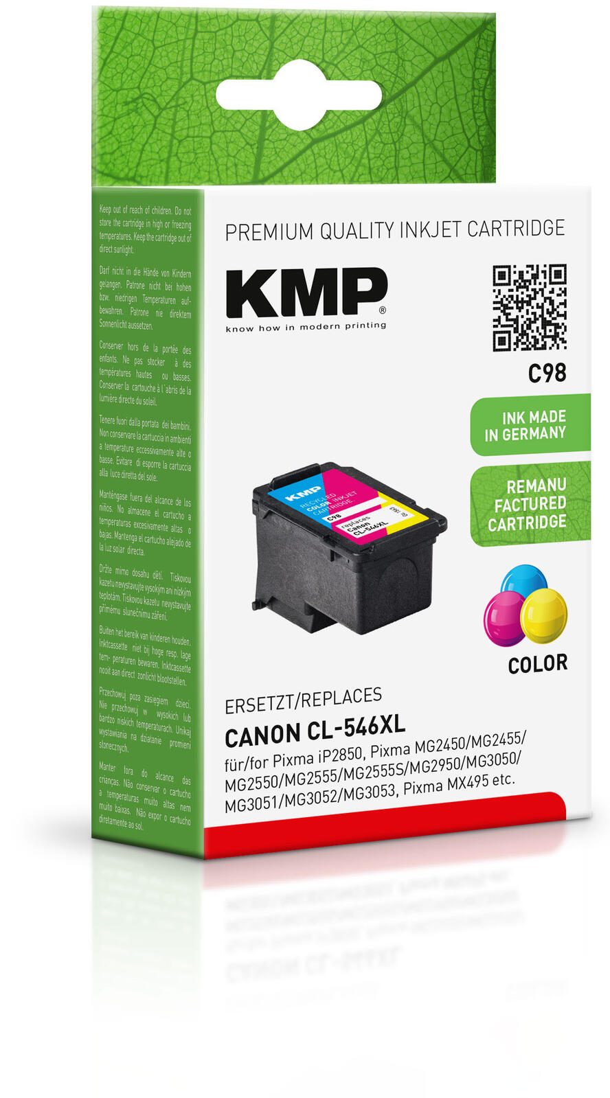KMP Druckkopf C98 color kompatibel zu Canon CL-546 XL
