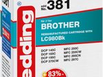 edding Druckerpatrone EDD-381 schwarz kompatibel zu brother LC-980BK
