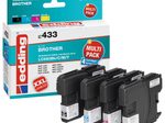 edding Druckerpatronen EDD-433 schwarz, cyan, magenta, gelb kompatibel zu brother LC-980BK/C/M/Y, 4er-Set