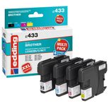 edding Druckerpatronen EDD-433 schwarz, cyan, magenta, gelb kompatibel zu brother LC-980BK/C/M/Y, 4er-Set