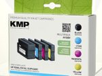 KMP Druckerpatronen H100V schwarz, cyan, magenta, gelb kompatibel zu HP 950XL/951XL (C2P43AE), 4er-Set