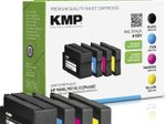 KMP Druckerpatronen H100V schwarz, cyan, magenta, gelb kompatibel zu HP 950XL/951XL (C2P43AE), 4er-Set