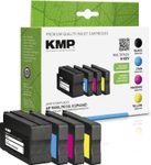 KMP Druckerpatronen H100V schwarz, cyan, magenta, gelb kompatibel zu HP 950XL/951XL (C2P43AE), 4er-Set