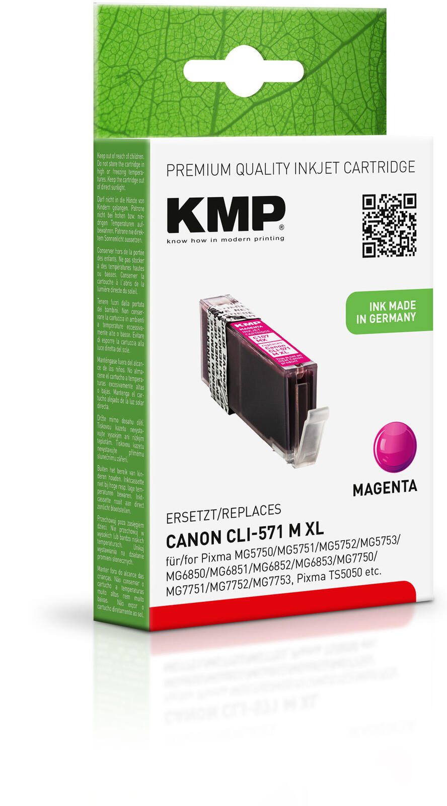 KMP Druckerpatrone C107MX magenta kompatibel zu Canon CLI-571 XL M