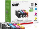 KMP Druckerpatronen C107PIXV schwarz, cyan, magenta, gelb kompatibel zu Canon PGI-570 XL PGBK, CLI-571 XL C/M/Y, 4er-Set