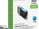 KMP Druckerpatrone C107CX cyan kompatibel zu Canon CLI-571 XL C